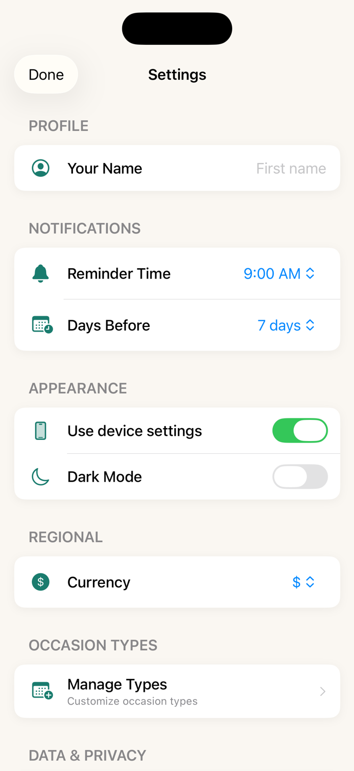 Customizable & Private